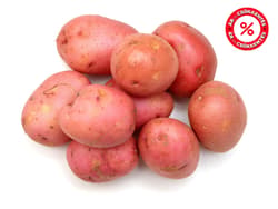 Piros héjú újburgonya, csomagolt