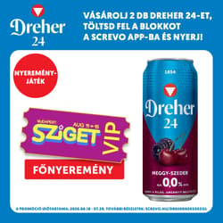 Dreher 24 meggy és szeder ízű ital és alkoholmentes világos sör keveréke