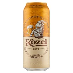 Velkopopovický Kozel Premium Lager minőségi világos dobozos sör 4,6%