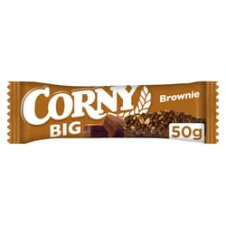 Corny Big muesli bar with cocoa-based cereal crisp dipped in milk chocolate