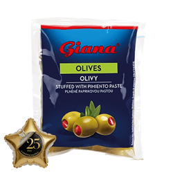 Giana Olívabogyó zöld, paprikakrémmel töltve (195 g)
