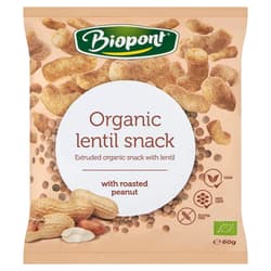 BIO Extrudált lencse, földimogyoróval (gluténmentes)