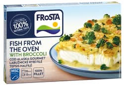 FRoSTA Baked fish fillet with broccoli sauce