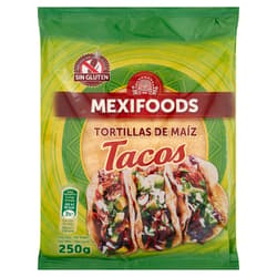 Mexifoods Gluténmentes Kukorica Tortilla lap - 16 cm, 10 darab