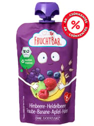 Fruchtbar BIO Málna-Áfonya-Szőlő-Banán-Zab 6 hónapos kortól