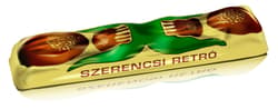 Szerencsi Retro - mogyorókrémmel töltött étcsokoládé