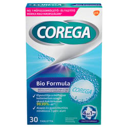 Corega Tabs Bio Formula műfogsortisztító tabletta