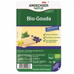 Andechser Organic Sliced Lactose-free Gouda 48%