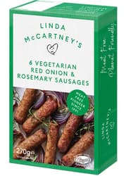 Linda McCartney's Vegetáriánus, ízesített grillrudacska vöröshagymával és rozmaringgal