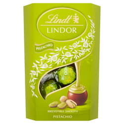 Lindt Lindor tejcsokoládé lágyan olvadó pisztáciás töltelékkel