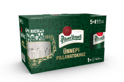 Pilsner Urquell sör csomag ajándék pohárral
