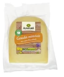 Alnatura BIO Gouda, közepesen érlelt félkemény, zsíros sajt