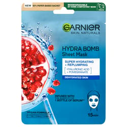 Garnier Skin Naturals Textil Maszk Hydra Bomb - Gránátalma