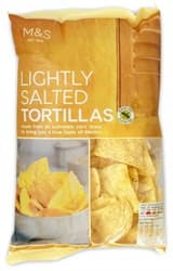 Marks & Spencer Enyhén sózott kukorica tortilla chips