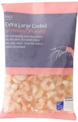 Marks & Spencer Extra nagy főtt grönlandi garnélarák, hámozva