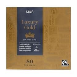 Marks & Spencer 80 pieces of Luxury Gold filter tea