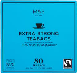 Marks & Spencer Extra strong filter tea, tea filter packed in 80 foils