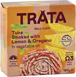 TRATA valódi füstölésű tonhal - citrommal és oregánóval (160 g)