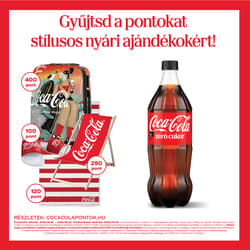 Coca-Cola Zéró colaízű energiamentes szénsavas üdítőital édesítőszerekkel 1L