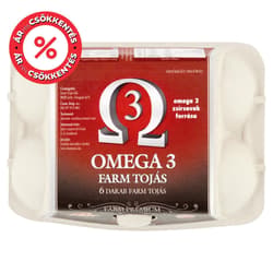 Farm Tojás Omega-3 "A" osztályú mélyalmos tojás M