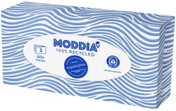 Moddia dobozos újrahasznosított papírzsebkendő 3 rétegű