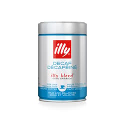 illy őrölt koffeinmentes kávé fém dobozban