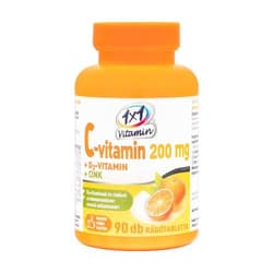 VitaPlus 1x1 Vitamin C 200mg+Vitamin D3+Vitamin C+Zinc chewable tablets 90x