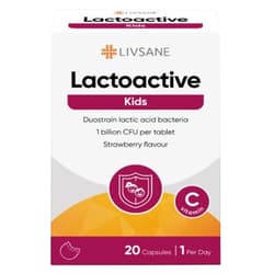 LIVSANE Lactoactive Kids chewable tablets 20x