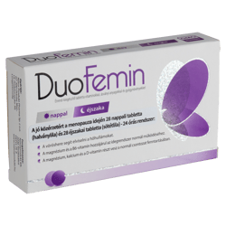DuoFemin étrend kiegészítő tabletta vitaminokkal, ásványi anyagokkal és gyógynövényekkel 28 db+28 db