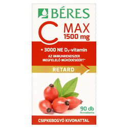 Berries C MAX 1500mg Retard film-coated tablets with rosehip extract + 3000NE Vitamin D3 90pcs