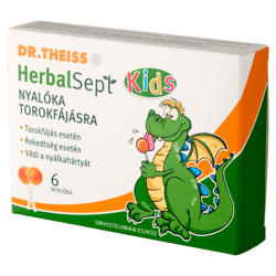 Dr.Theiss HerbalSept Kids nyalóka torokfájásra 6 db