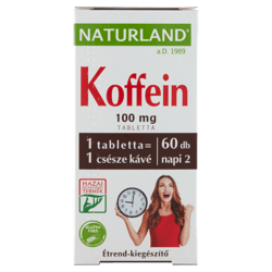 NATURLAND Koffein tabletta 60 db