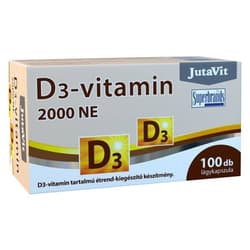 Jutavit D3-vitamin 2000NE lágykapszula 100 db
