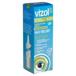 Vizol S 0,21% oldatos szemcsepp száraz szemre 10ml