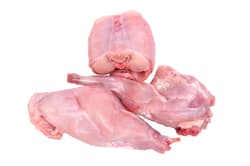 Fresh Rabbit Chopped Up