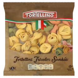 Tortellini tricolor with ham