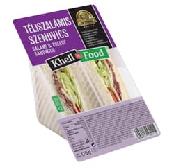 Khell-food téliszalámis szendvics füstölt mozzarellával