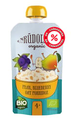 RUDOLFS ORGANIC Pear and blueberry porridge BIO