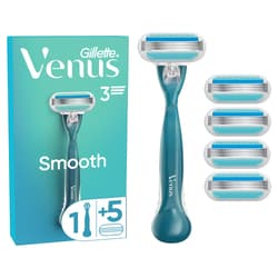 Gillette Venus Smooth Női Borotva 5 db Borotvabetéttel