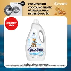 Coccolino Sensitive mosószer érzékeny bőrre, 43 mosás, 1. 72 l
