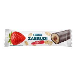 Cornexi zabrudi - strawberry filled zabrudi with cocoa coating