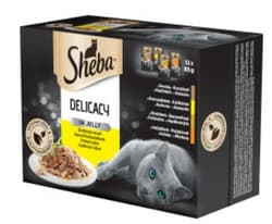 Sheba Delikatesse alutasakos macskaeledel baromfi válogatás aszpikban (12x85g)