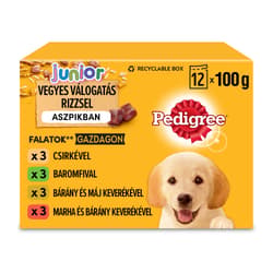 Pedigree Junior Complete Mixed Selection Food with Rice and Mince (12 x 100 g)