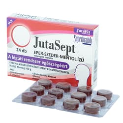 JutaVit Jutasept szopogató tabletta Eper-Szeder-Mentol 24 db