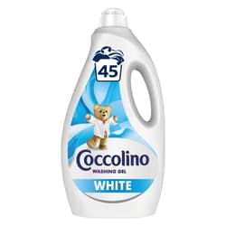 Coccolino White mosószer fehér ruhákhoz, 45 mosás, 1. 8 l