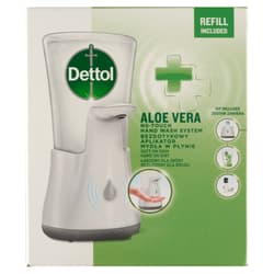Dettol Aloe Vera and Vitamin E No-Touch Complete Hand Washing System with Refill & Battery