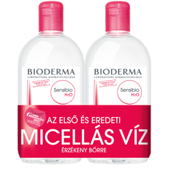 BIODERMA Sensibio H2O face and make-up remover micellar water DUO 2x500ml