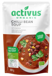 Auga Organic vegan chilli bean soup with quinoa
