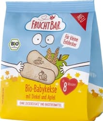 FruchtBar BIO Baba keksz - tönköly, alma 12 hónapos kortól