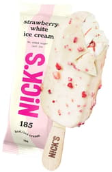 Nick's Pálcikás fehércsokis-epres jégkrém